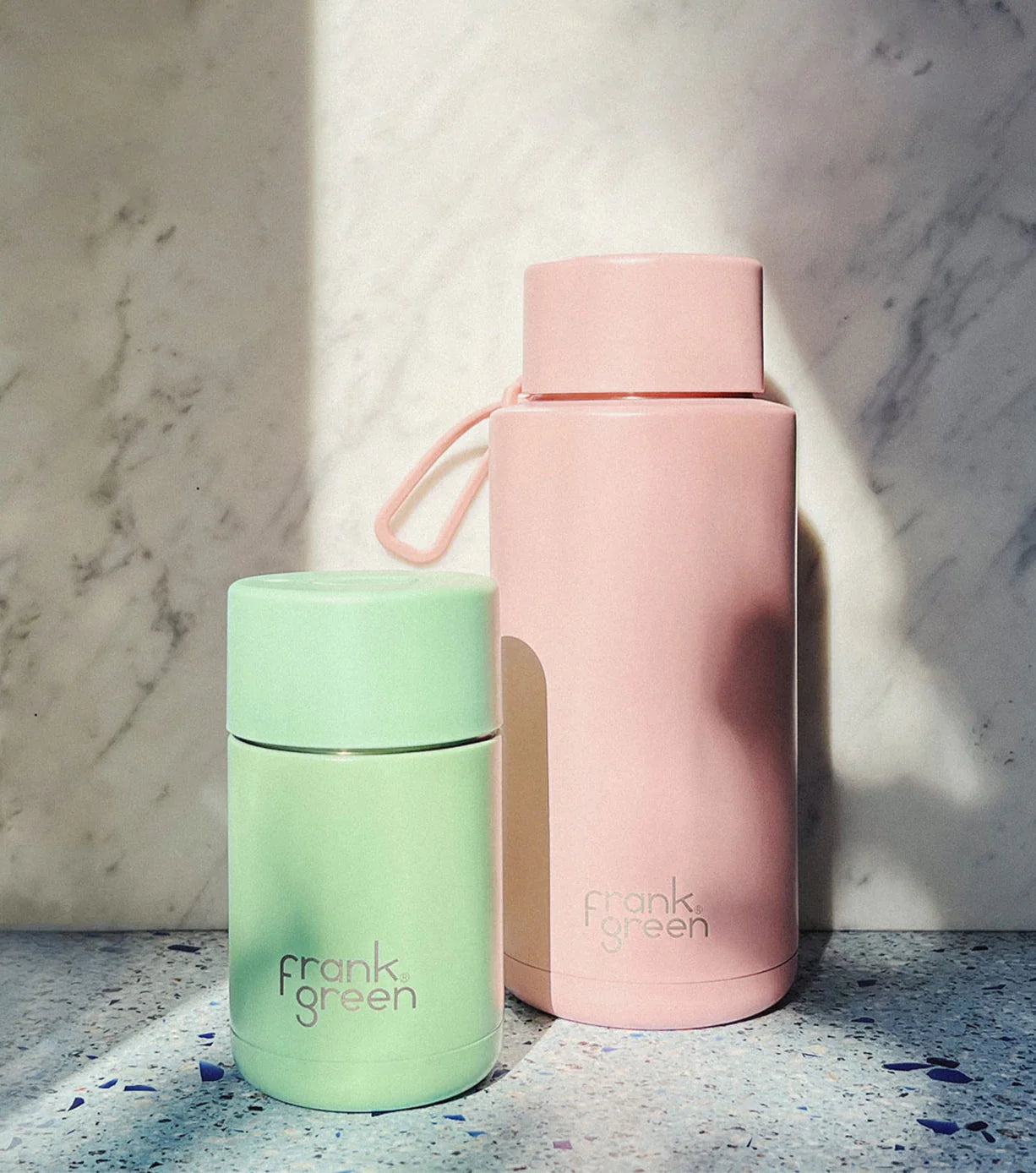 Frank Green Water Bottle - Soft Stone Color Personalised 