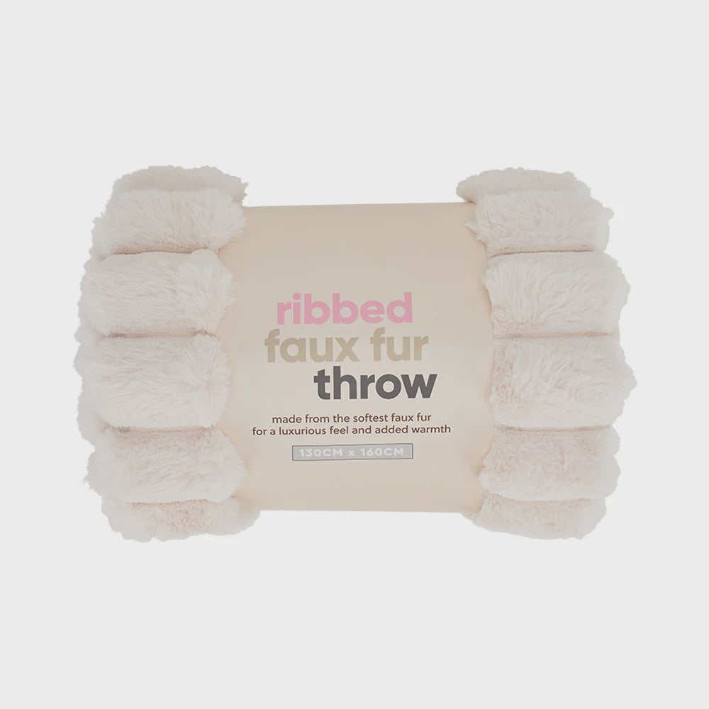 Throw - Ribbed Fur