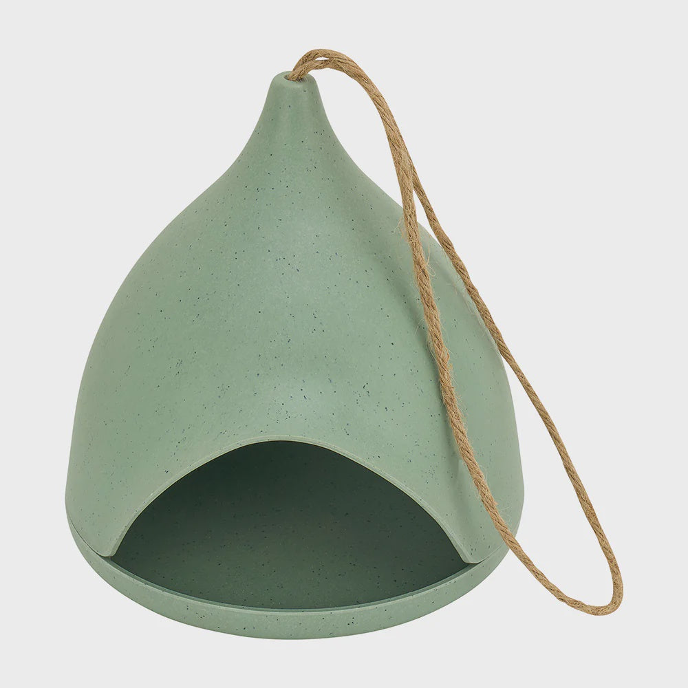 BIRD HOUSE BAMBOO - IGLOO GREEN