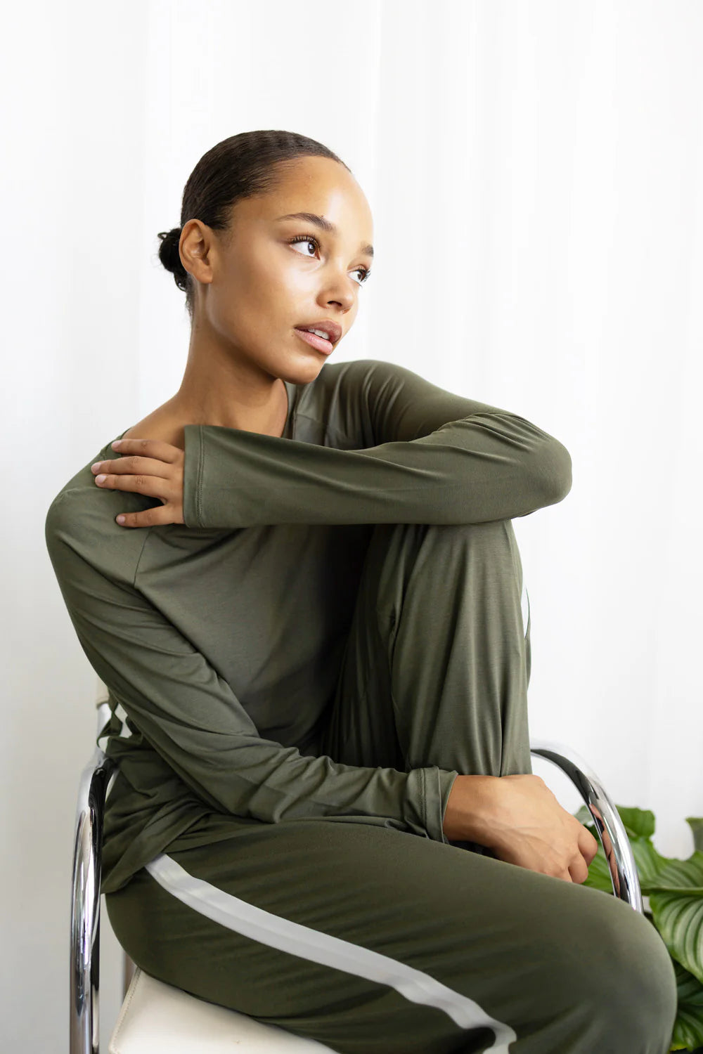 Anya  Bamboo Sport Pj - Forest Green