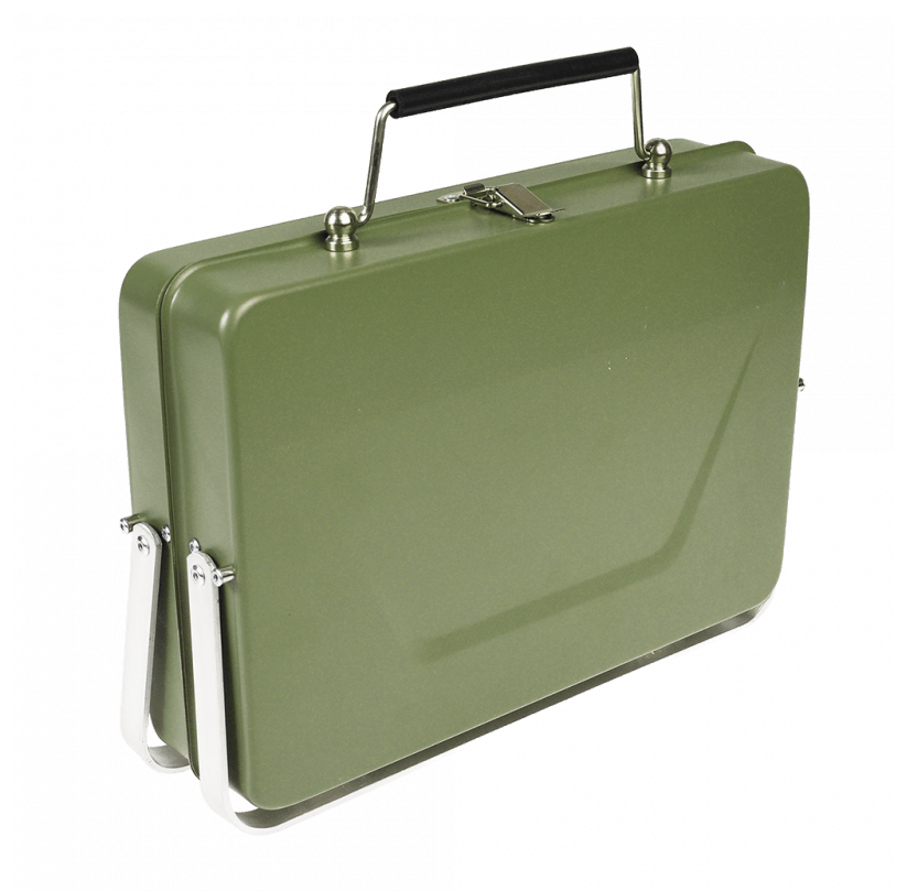 Portable Suitcase BBQ Khaki