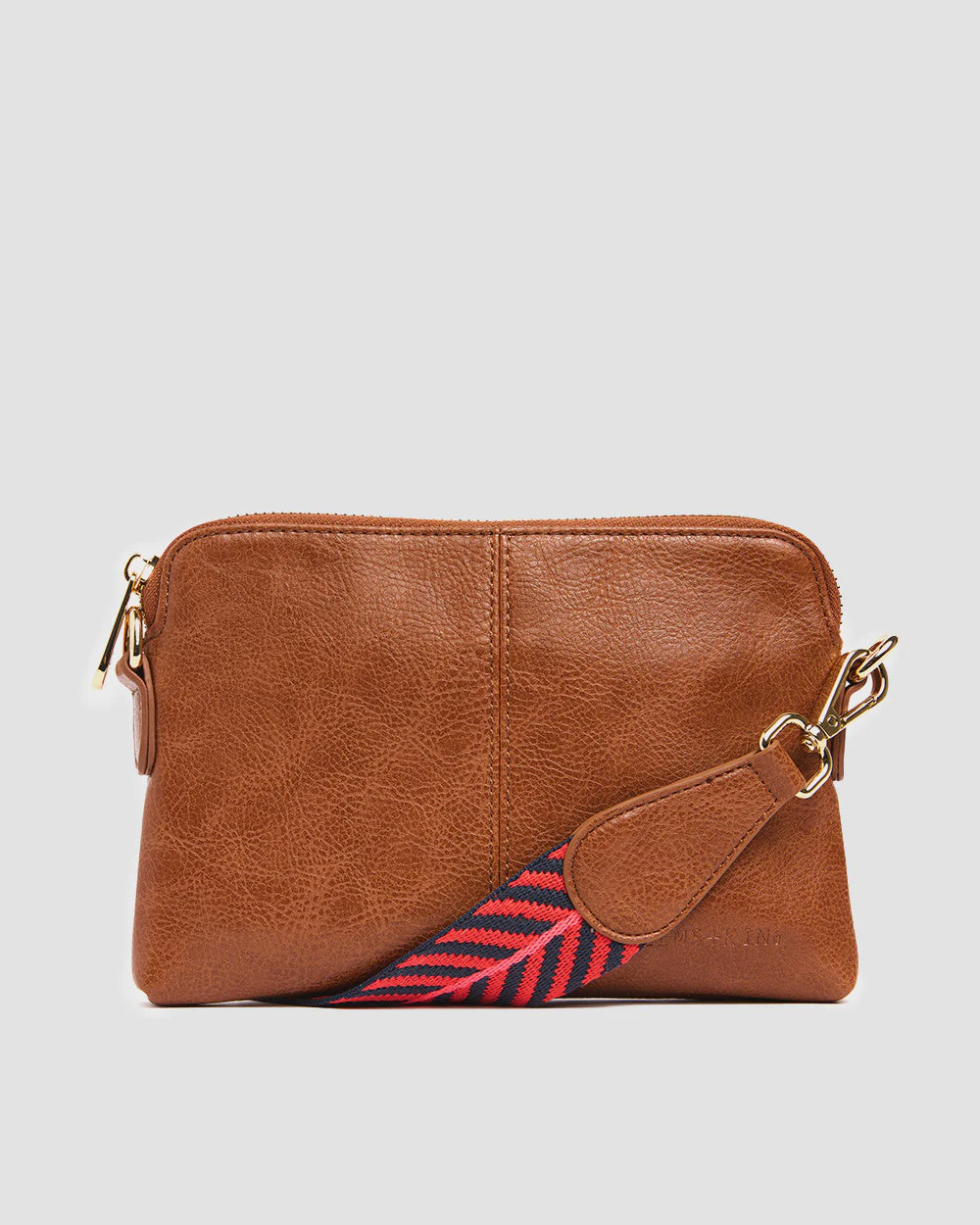Bowery Crossbody Petite Wallet - Tan Pebble