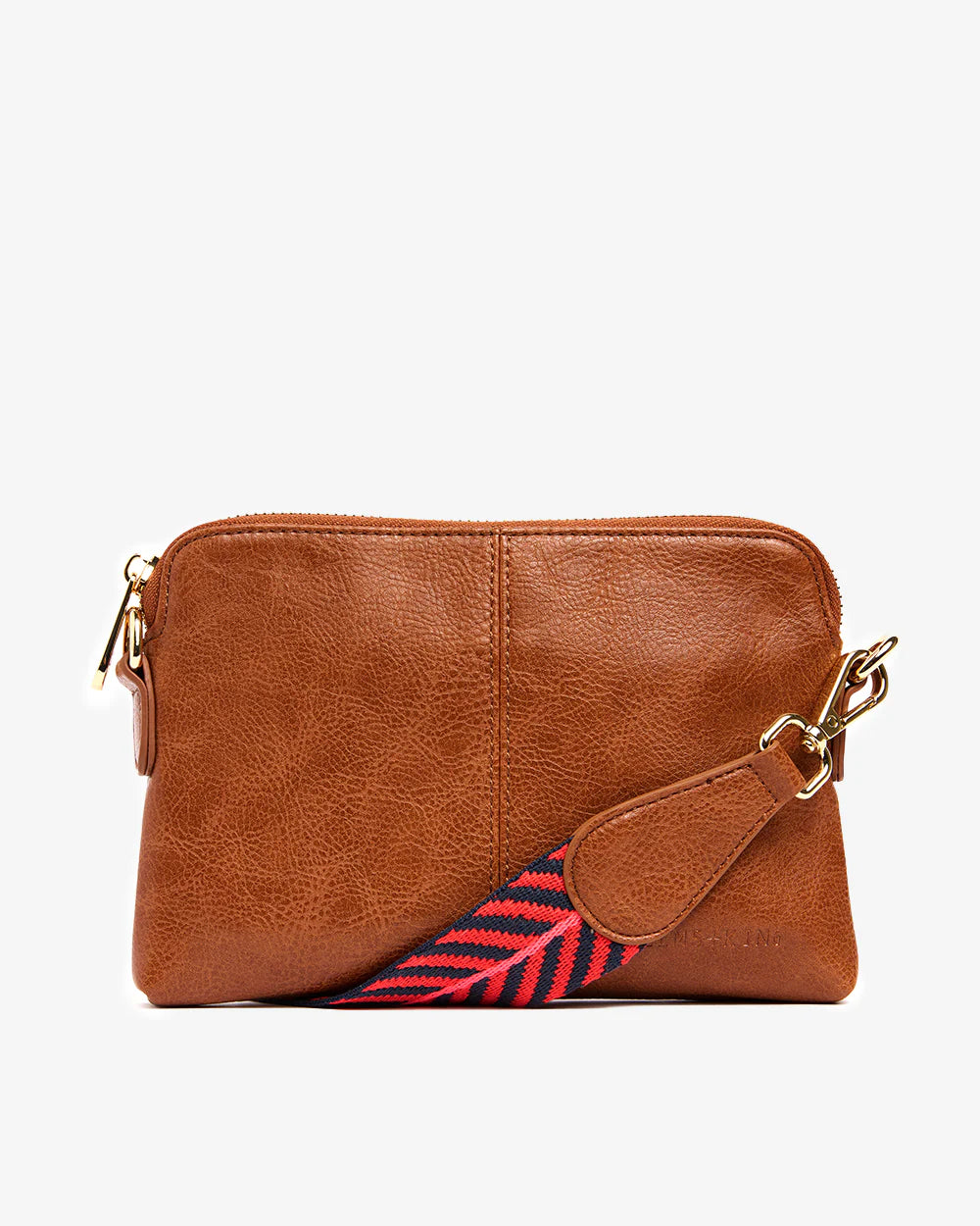 Bowery Crossbody Petite Wallet - Tan Pebble