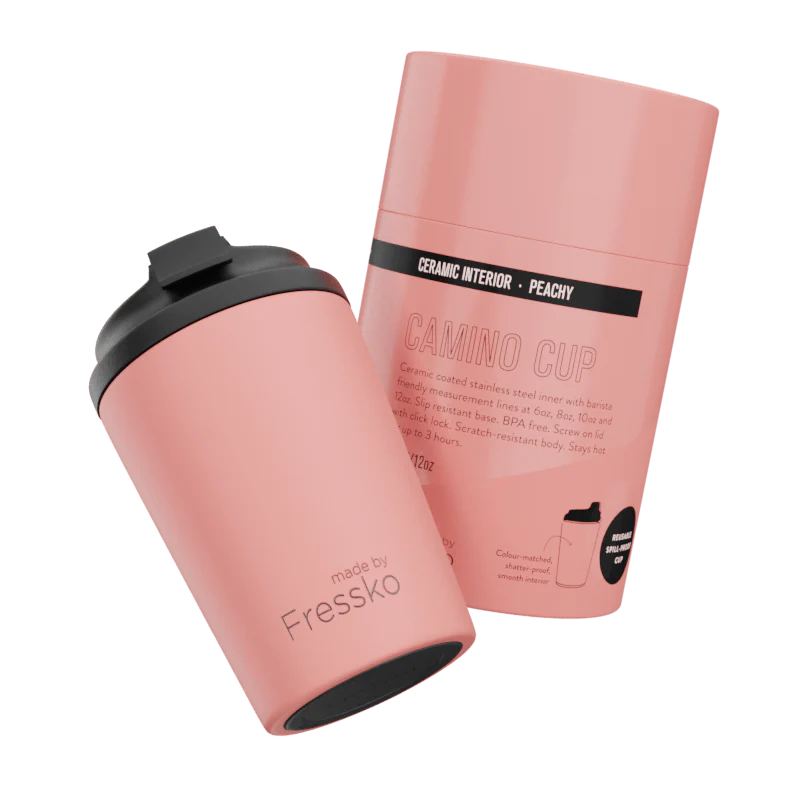 Fressko Reusable Cup  - Peachy -  Ceramic lining