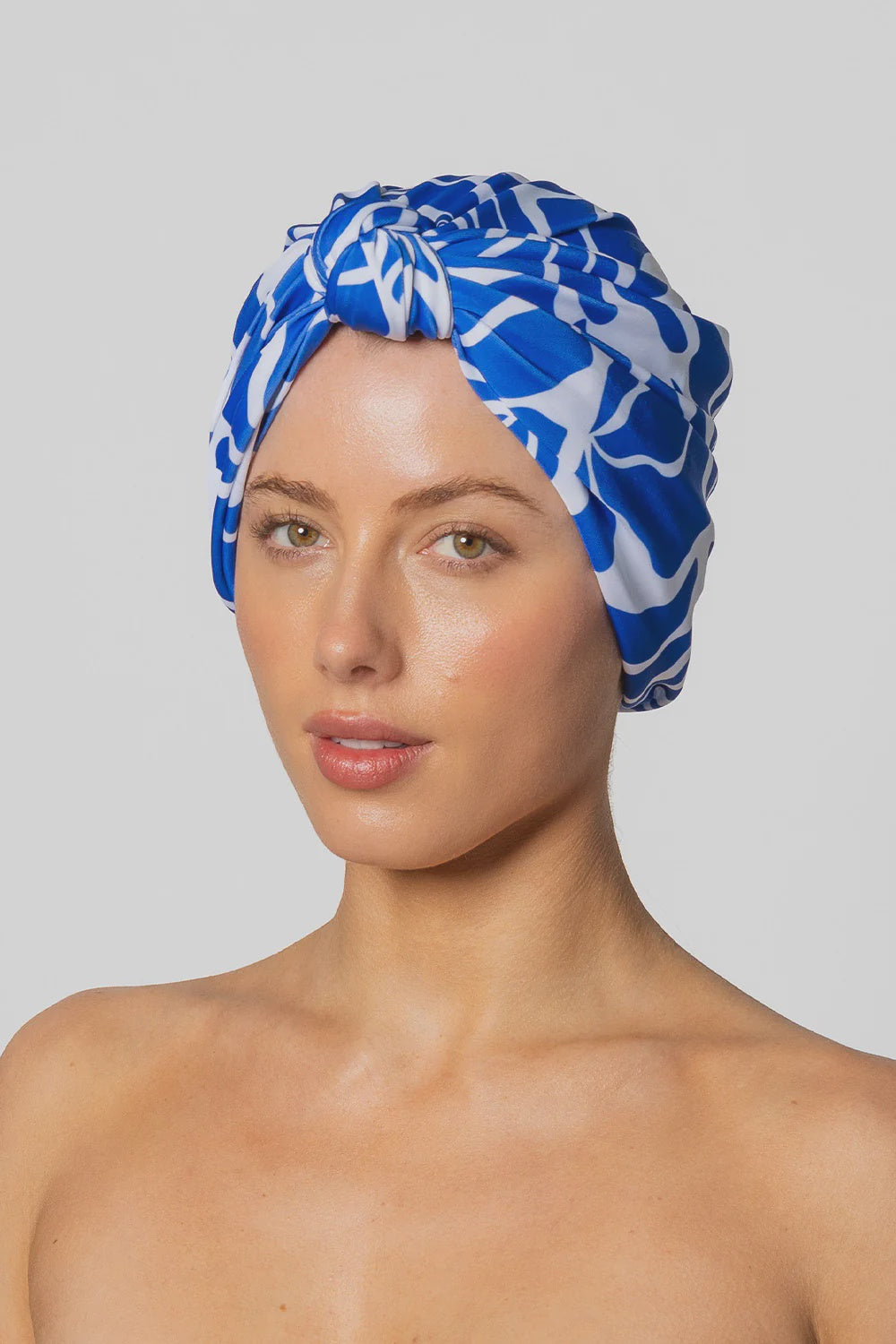 Dahlia shower cap in Blu Matisse - Big Hair