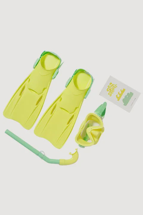 Kids Dive Set Seeker - Medium Yellow