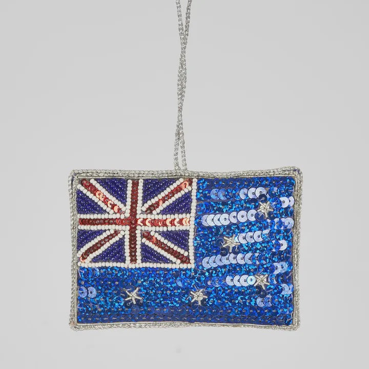 Aussie Flag Sequin Decoration