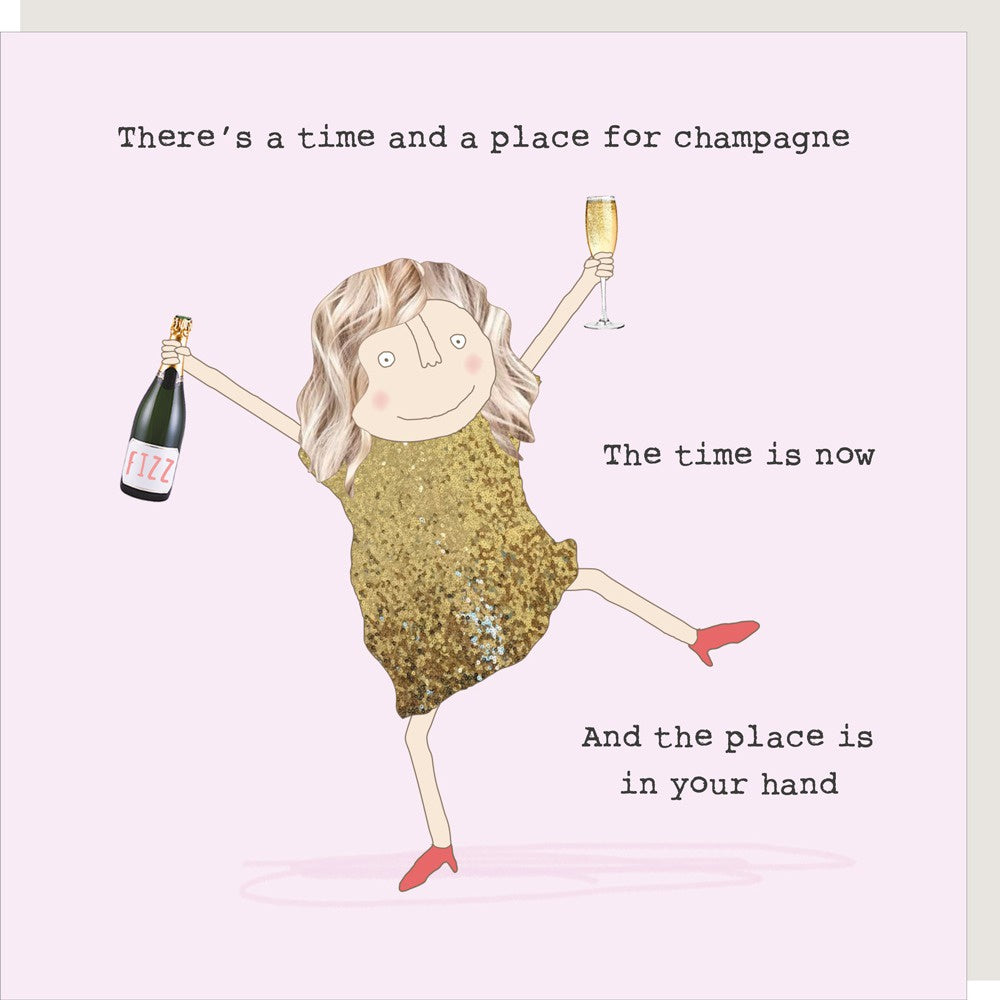 Champagne Now - Greeting Card