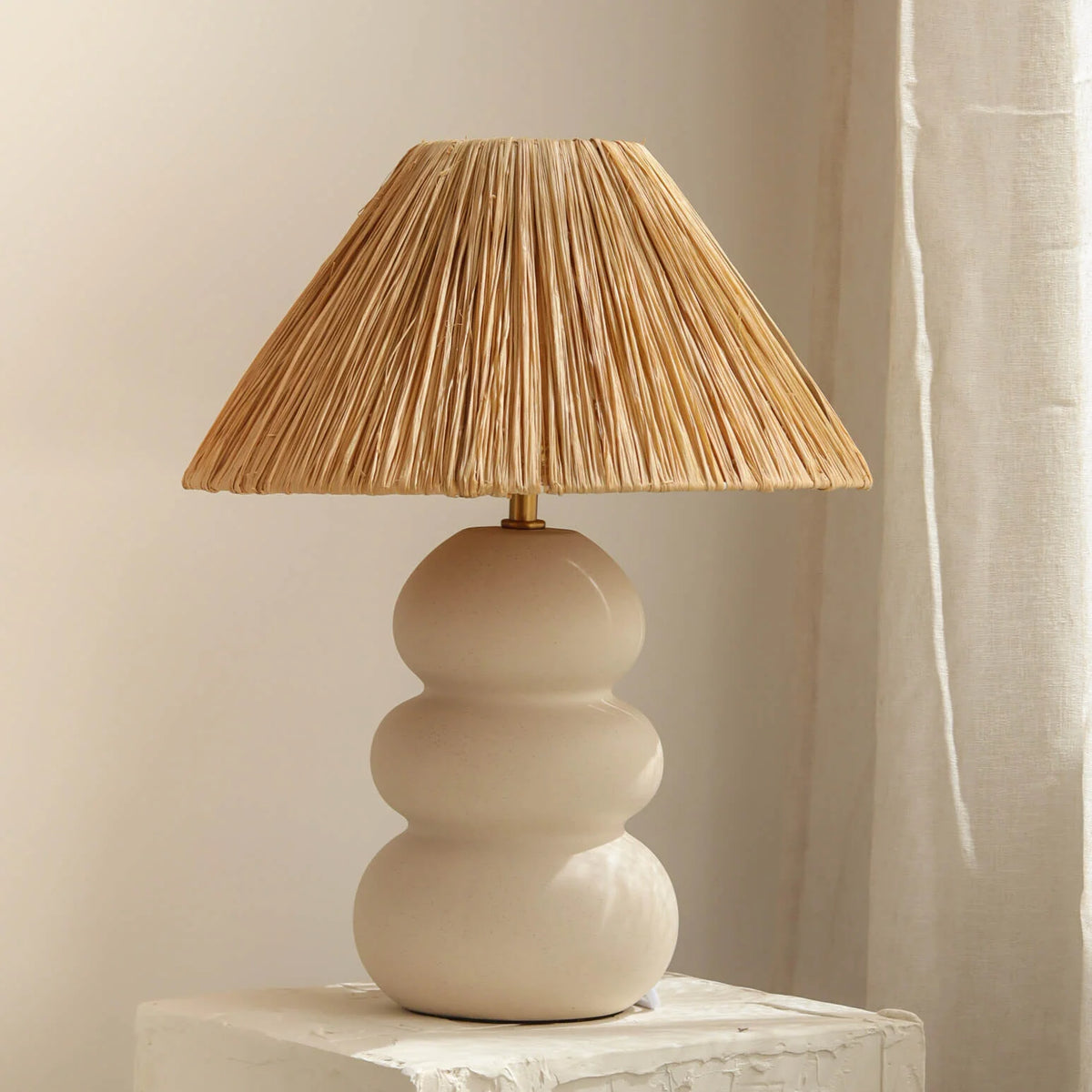 Sofia Raffia Table Lamp