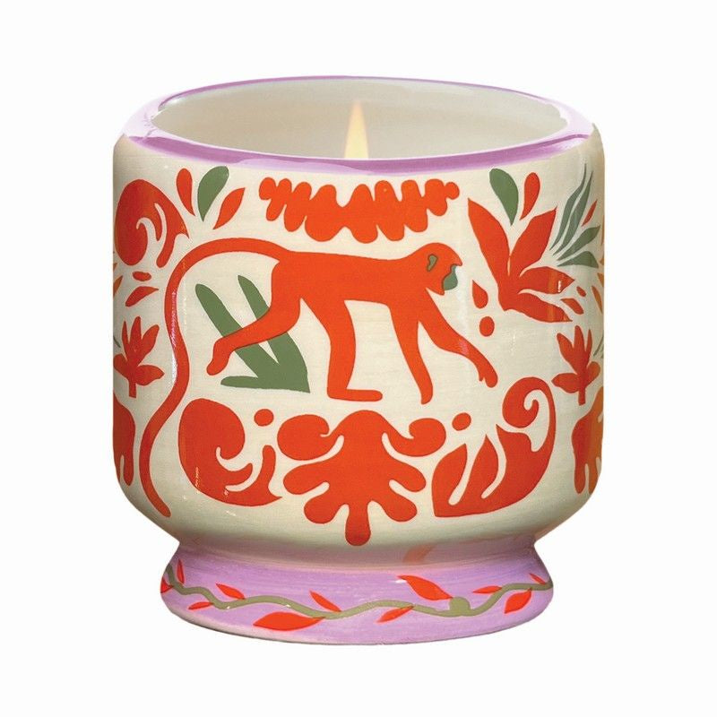 Jungle Ceramic Candle - Coconut &amp; Amber