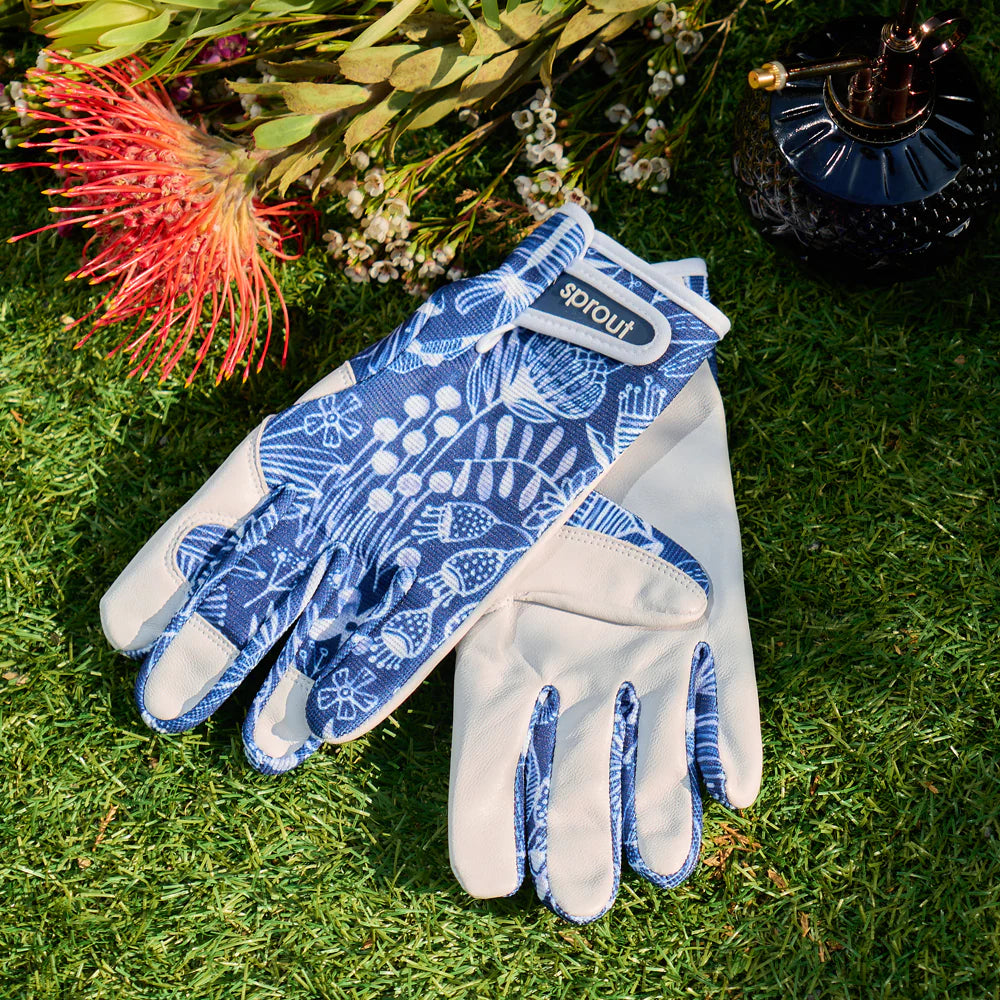 Sprout - Navy Natives Gardening Gloves