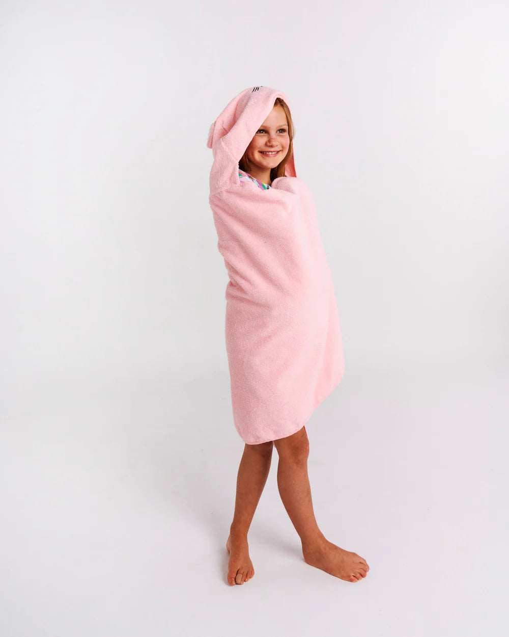 Pink Cat Kids Bath Towel