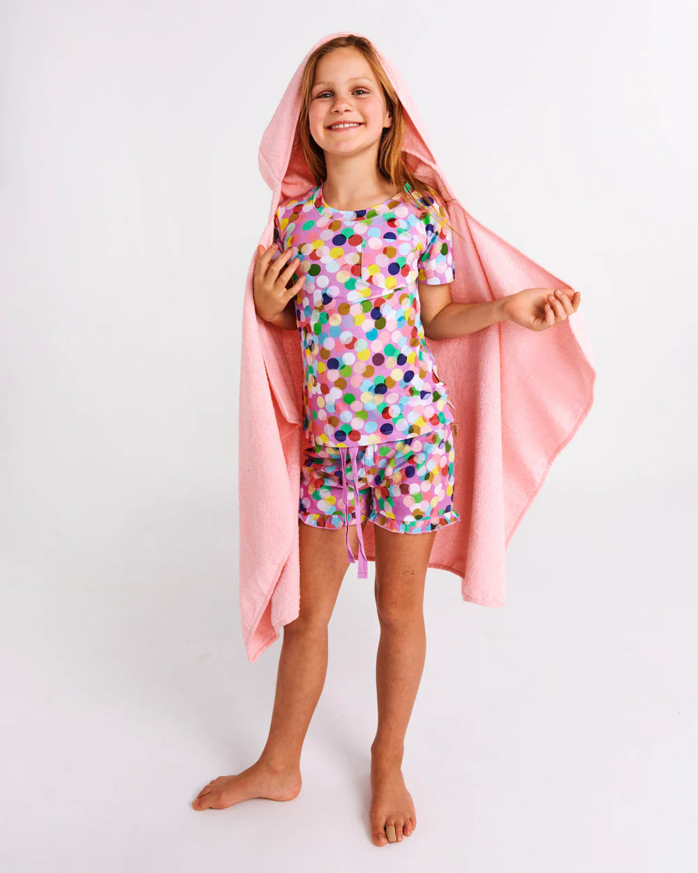 Pink Cat Kids Bath Towel