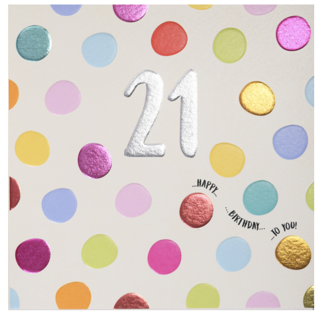 21st Birthday to you - Greeting Card