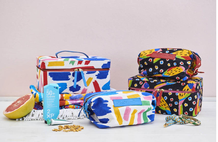 Kip&amp;Co X Ken Done Parrot Party Toiletry Bag