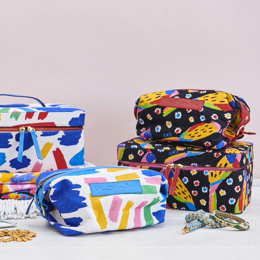 Kip&amp;Co X Ken Done Parrot Party Toiletry Bag