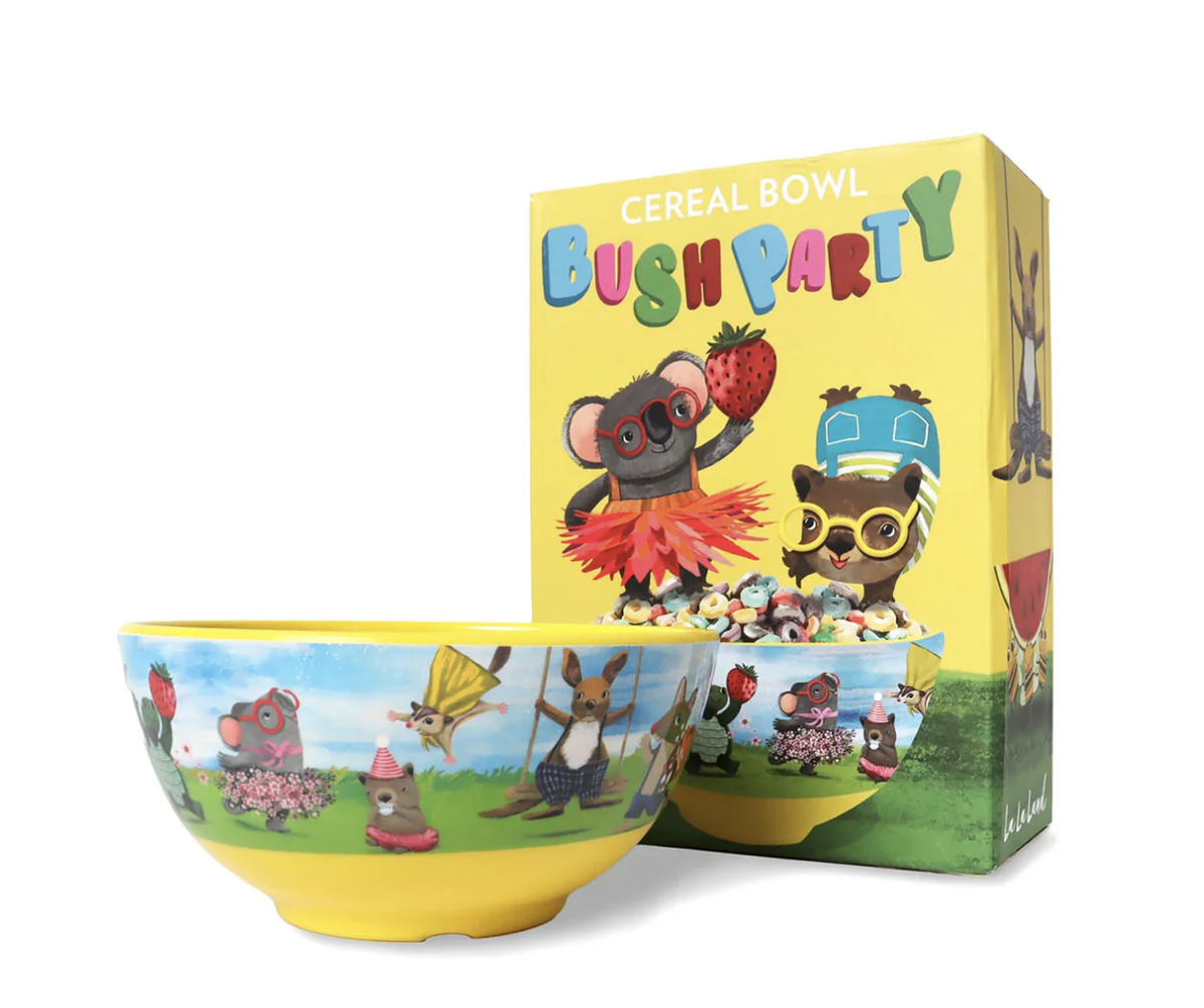 Cereal Box with Bowl - Bush Party