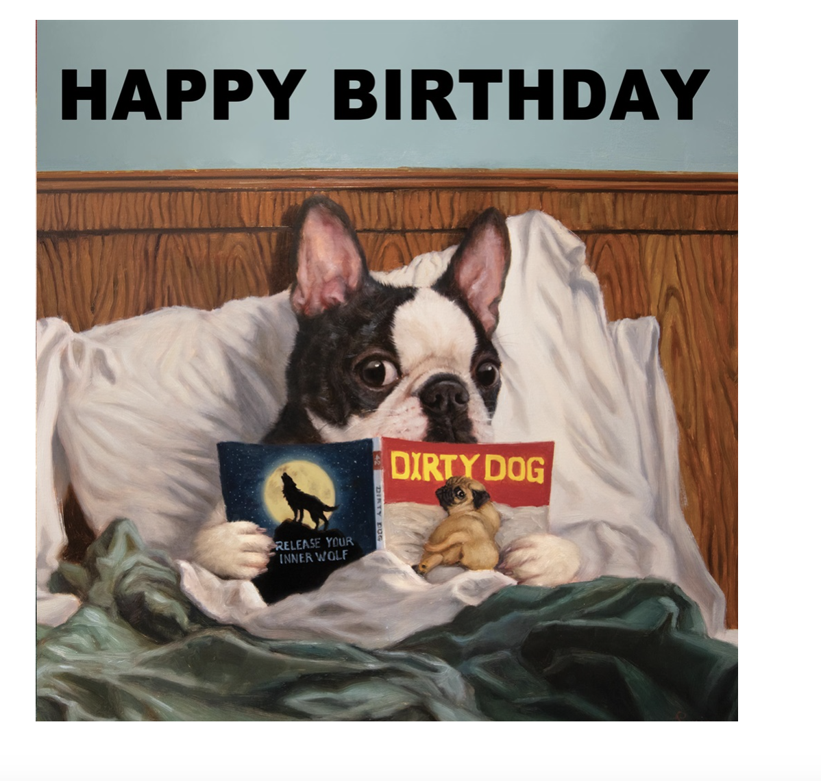 Dirty Dog Greeting Card