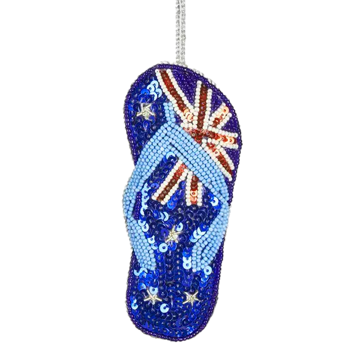 Aussie Thong Sequin Decorations