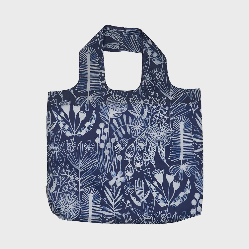 SHOPPING TOTE - NAVY NATIVES