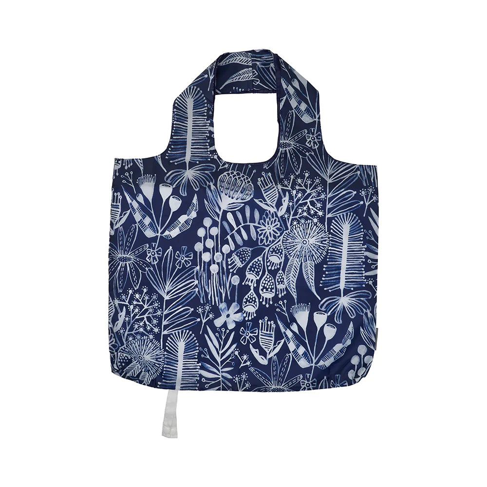 SHOPPING TOTE - NAVY NATIVES