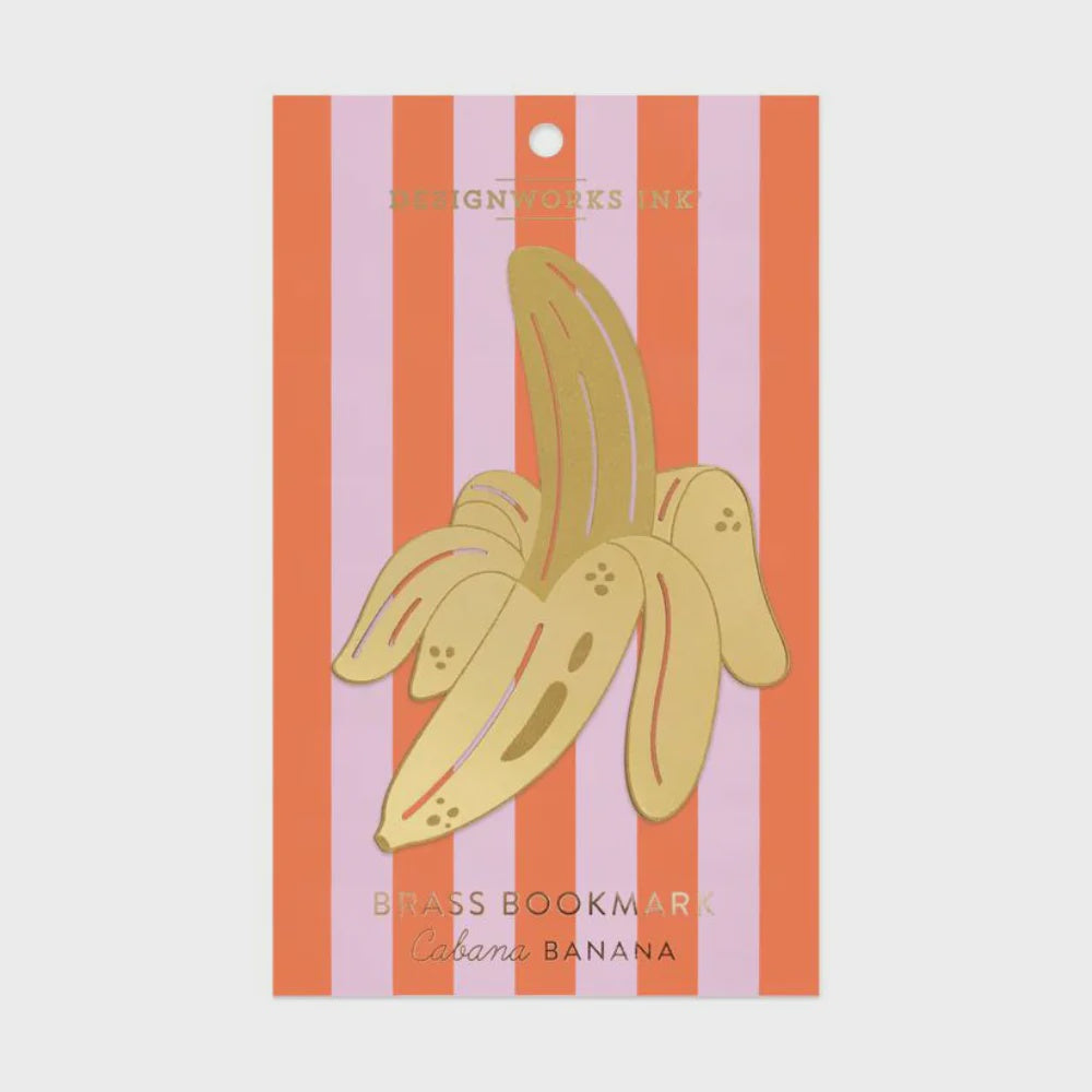 Brass Bookmark - Cabana Banana