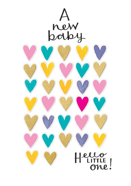 A new baby - Hello - Greeting Card