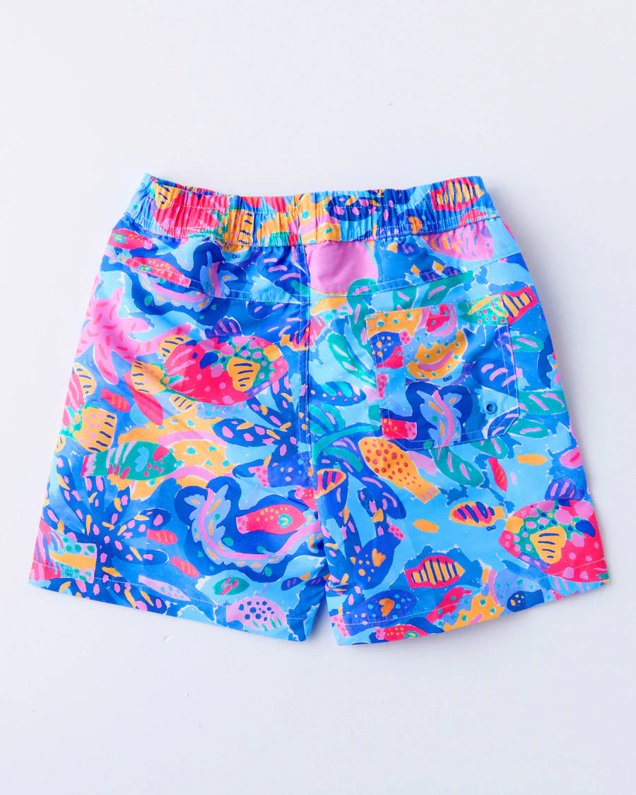 Kip&amp;Co x Ken Done Reef Garden Boardies