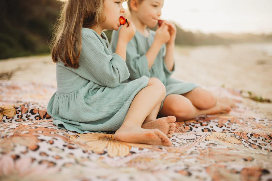 Leopard Floral Picnic Mat