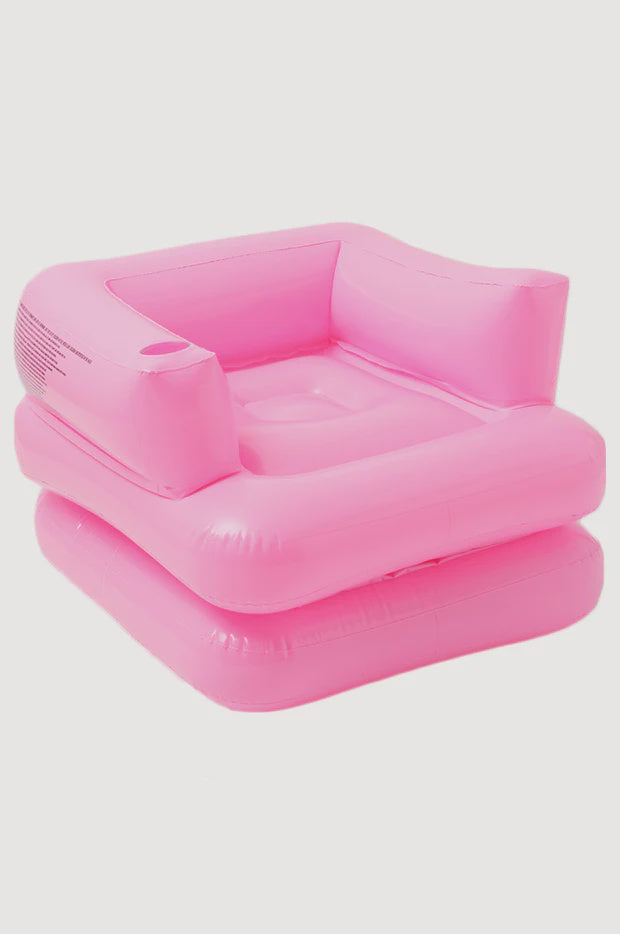 Inflatable Lilo Chair - Neon Pink