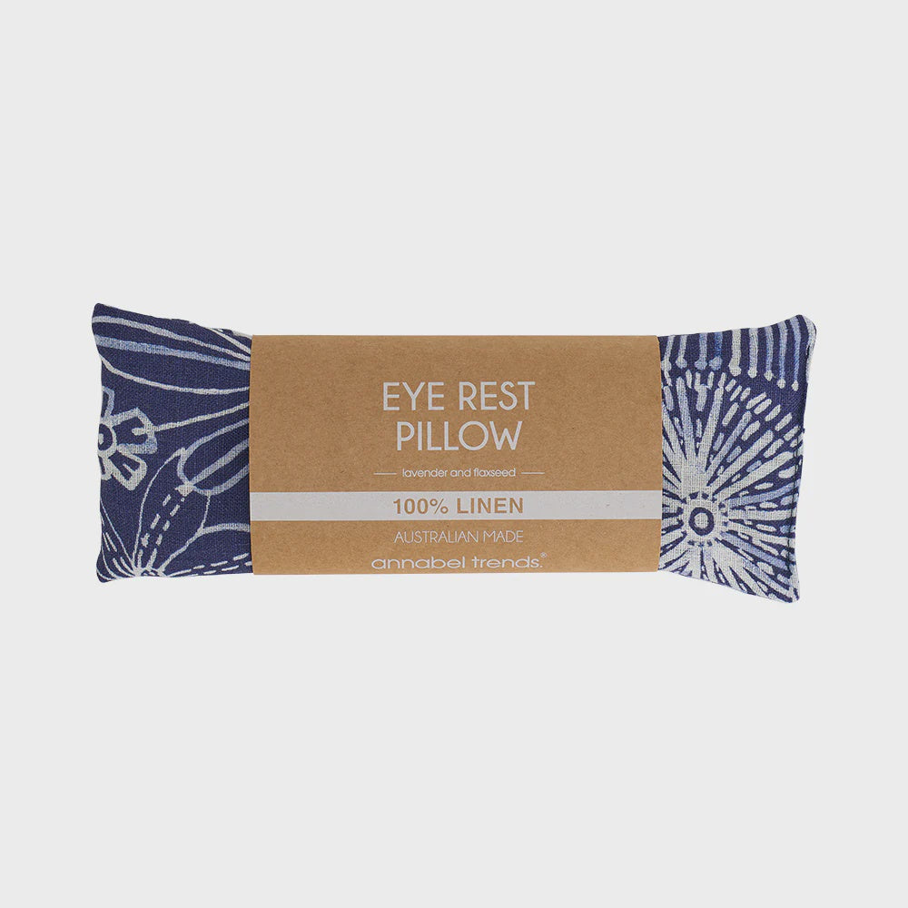 Linen Eye Rest - Navy Natives