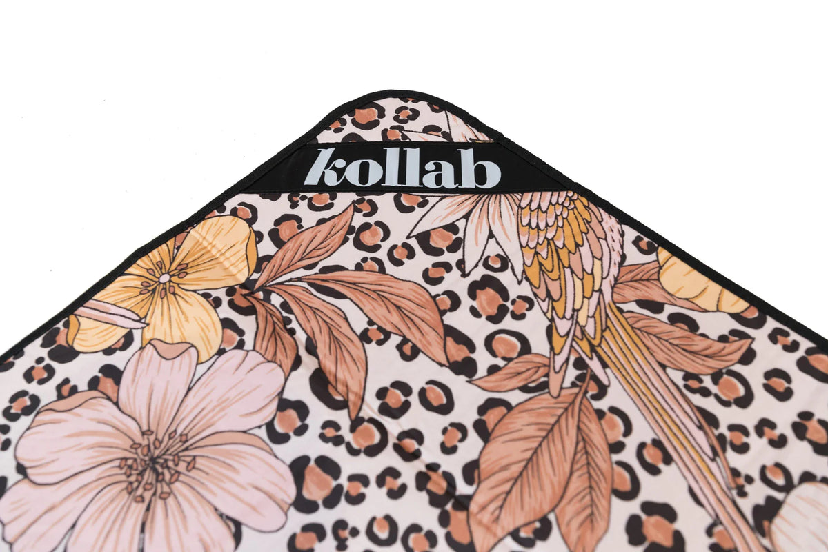 Leopard Floral Picnic Mat