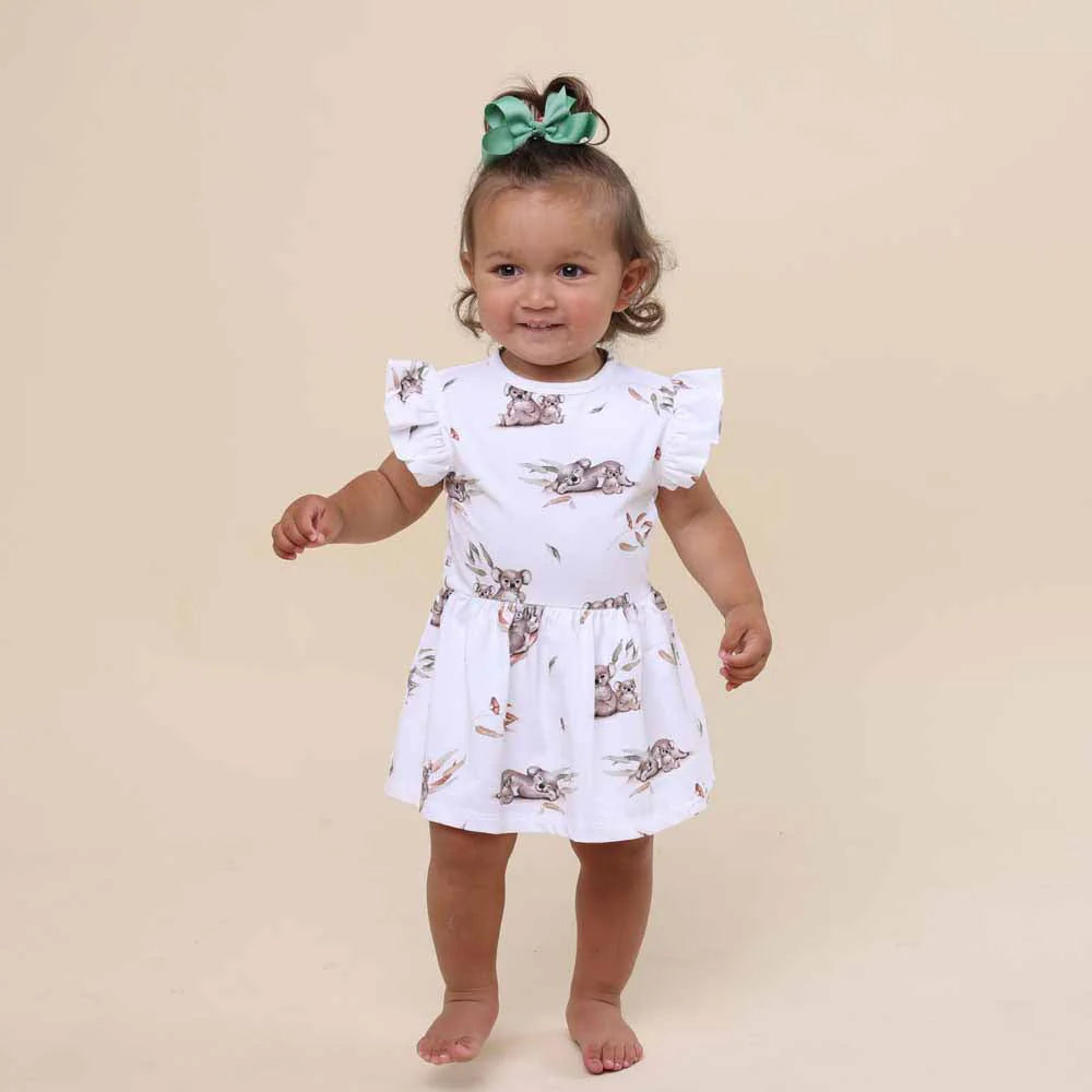 Koala Short Sleeve  Frill Dress