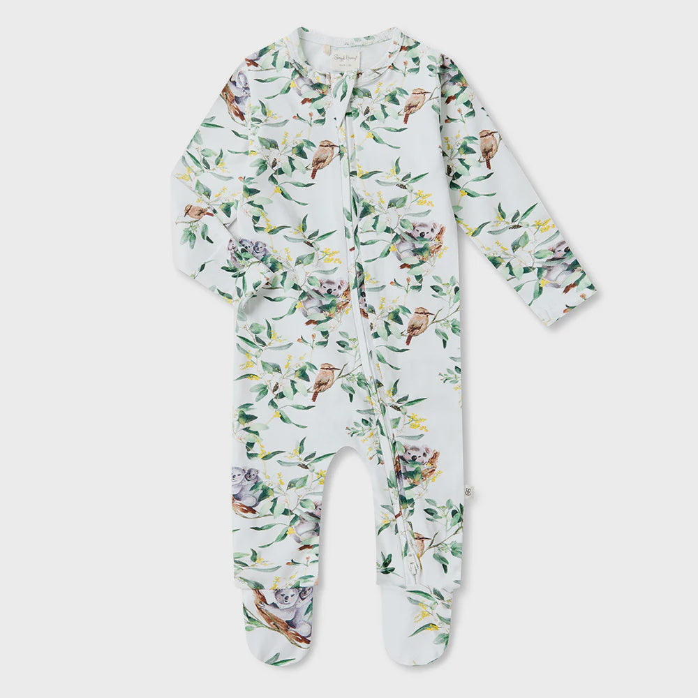 Eucalypt Organic Snuggle Sleepsuit Zip Footie