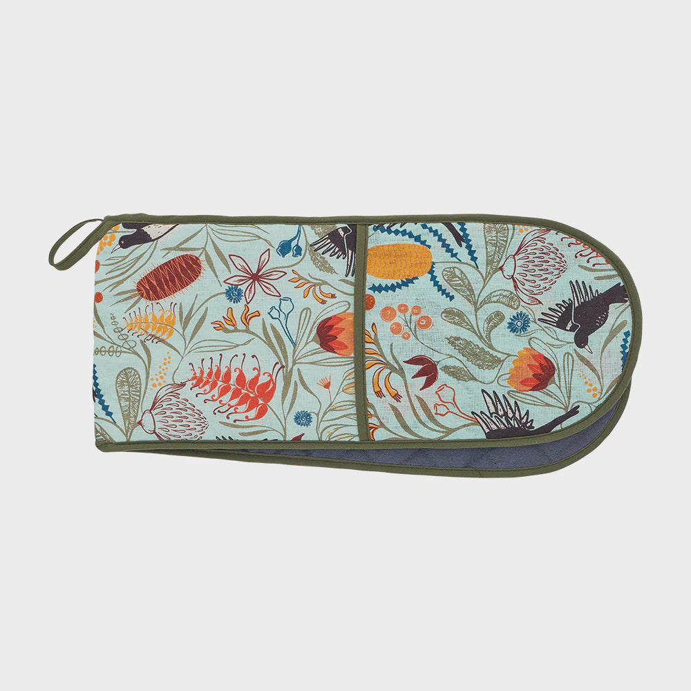 Magpie Floral Double Oven Mit