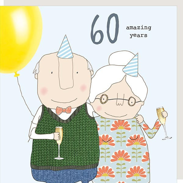 60 amazing years - Anniversary Card