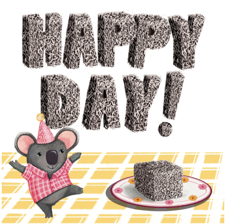 Happy Day Lamington-Greeting Card