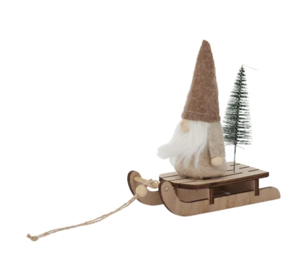 Santa Sled Wood