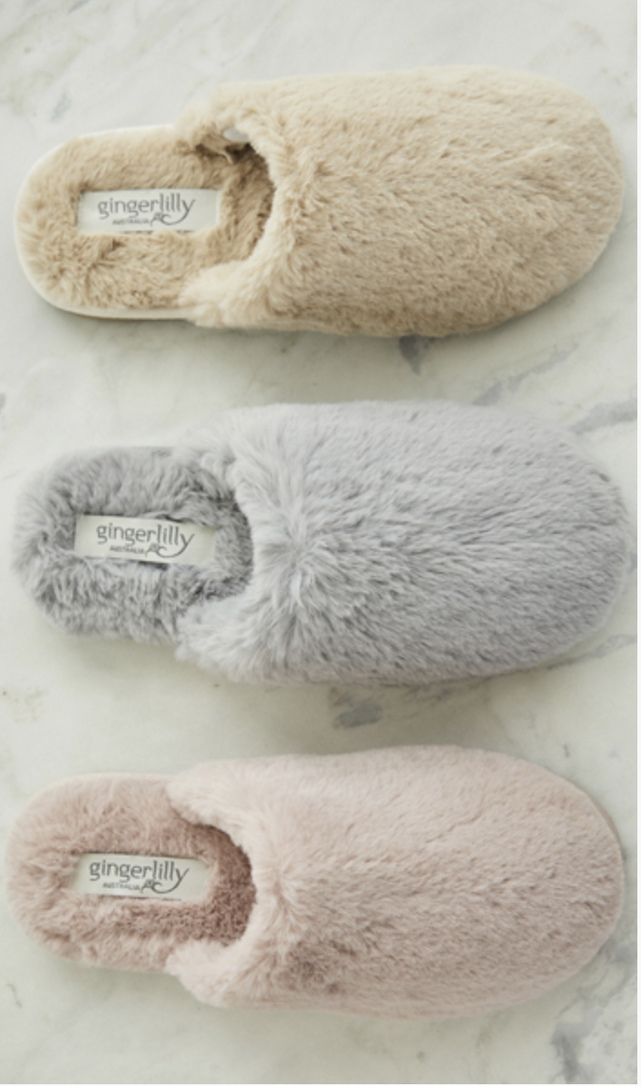 Ginger store fur slippers