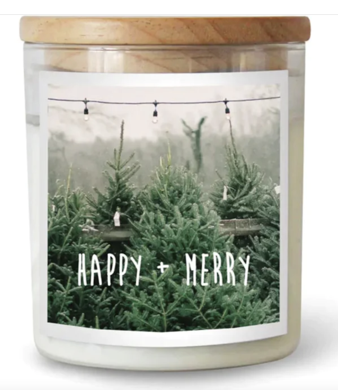 Happy &amp; Merry Christmas Candle