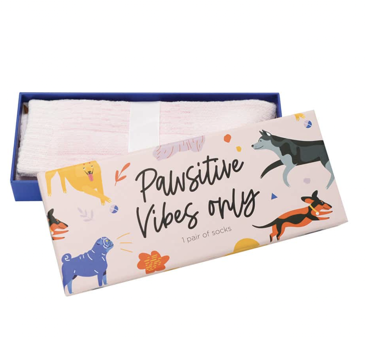 SOCKS - PAWSITIVE VIBES BOXED SOCKS