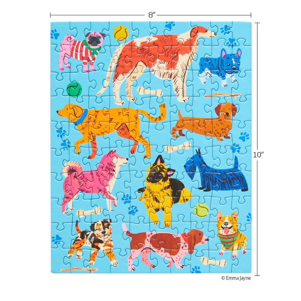 Pooches Doggy Puzzle - Snax Size Jigsaw 100pce