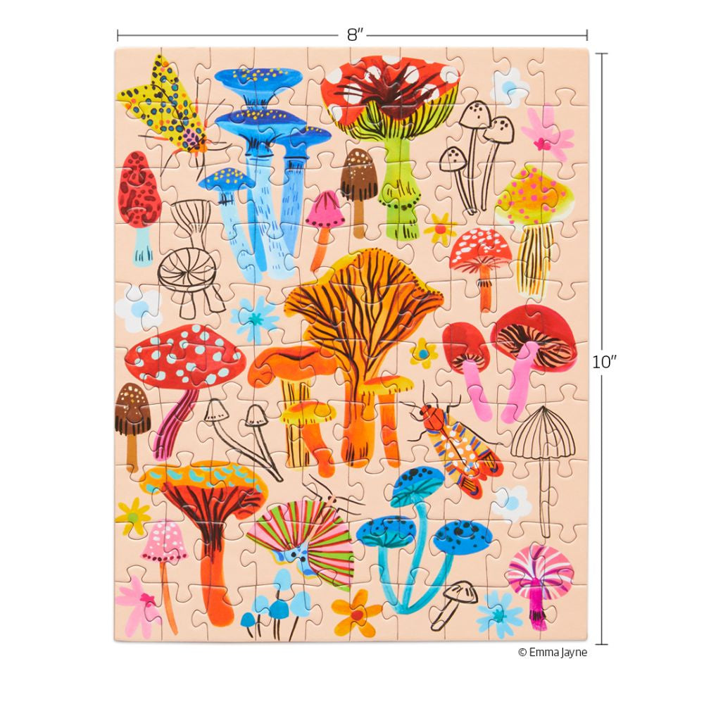 Mushroom Puzzle - Snax Size Jigsaw 100pce