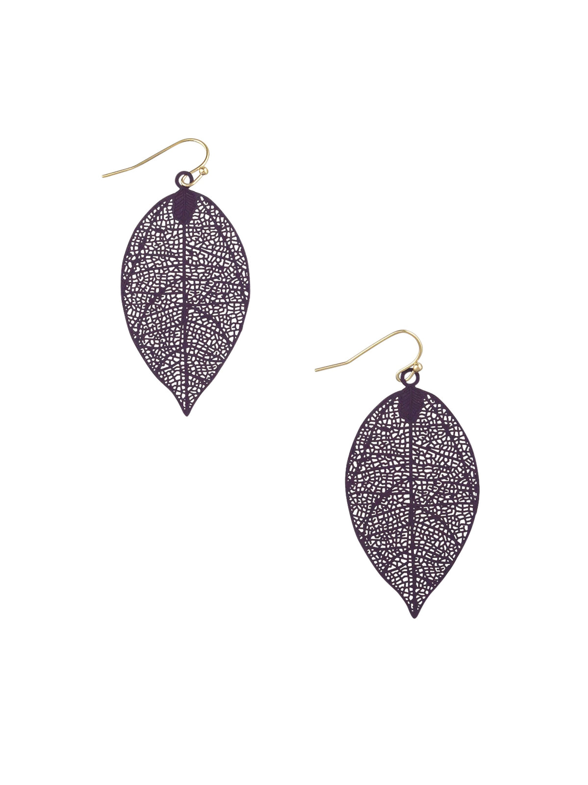Leaf Earrings  - Metallics