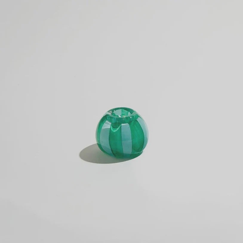 Candy Candle Holder Lge - Sky/Emerald